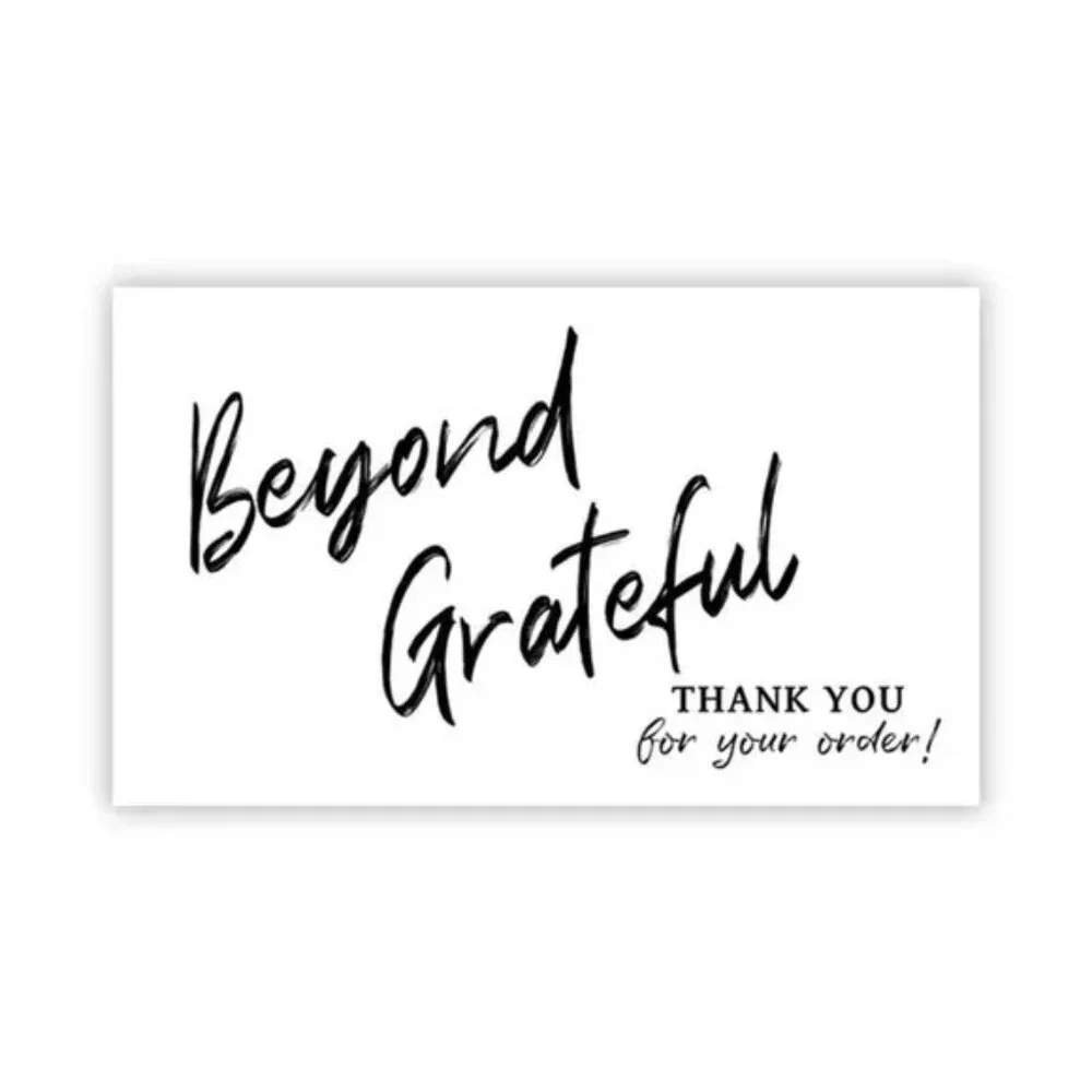30 Pcs Beyond Grateful Thank You Cards – Order Insert Business Cards